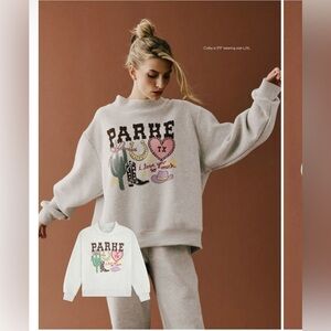 Brand new Parke grey Texas mockneck size L/XL